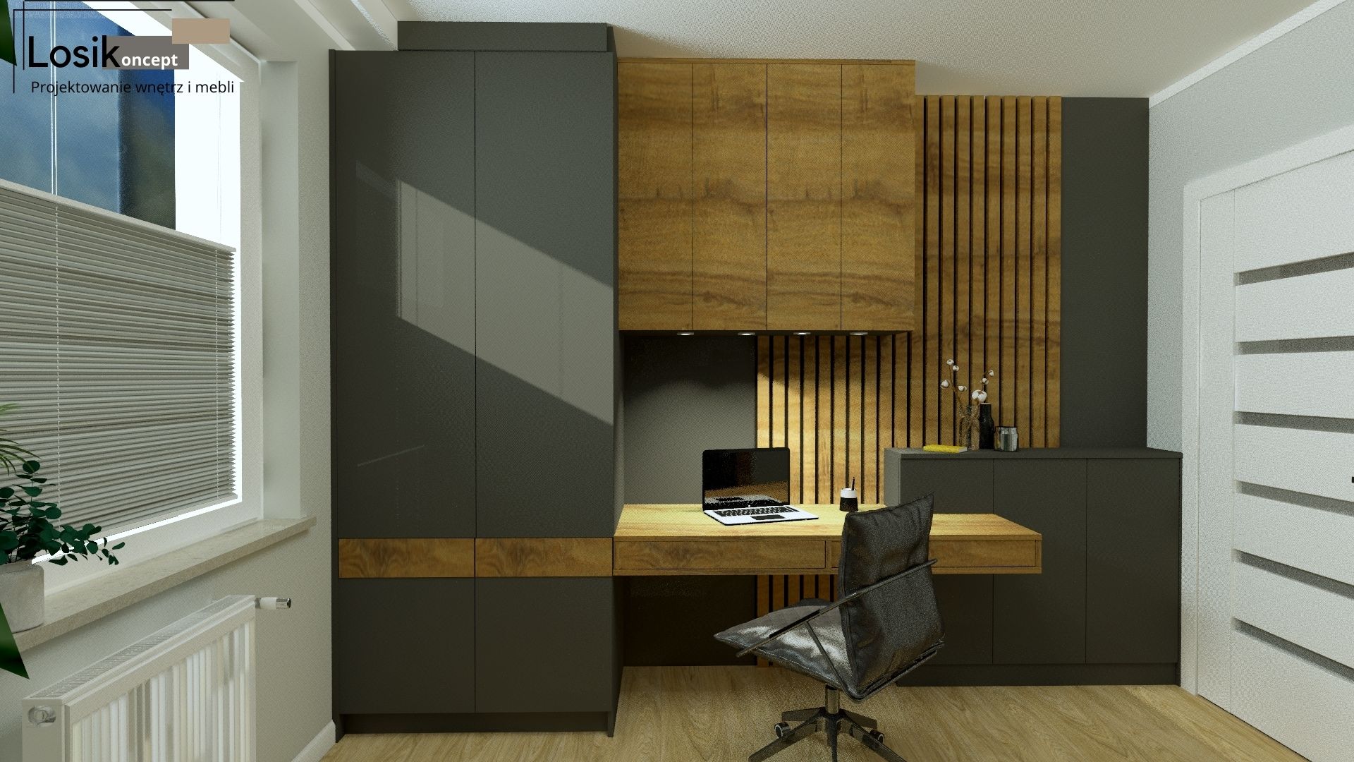 Projekt wnętrza, Gabinet ( Gryfice)