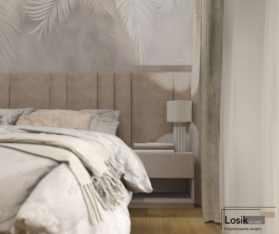 Projekt Sypialni w stylu Modern Beige (Mechowo)