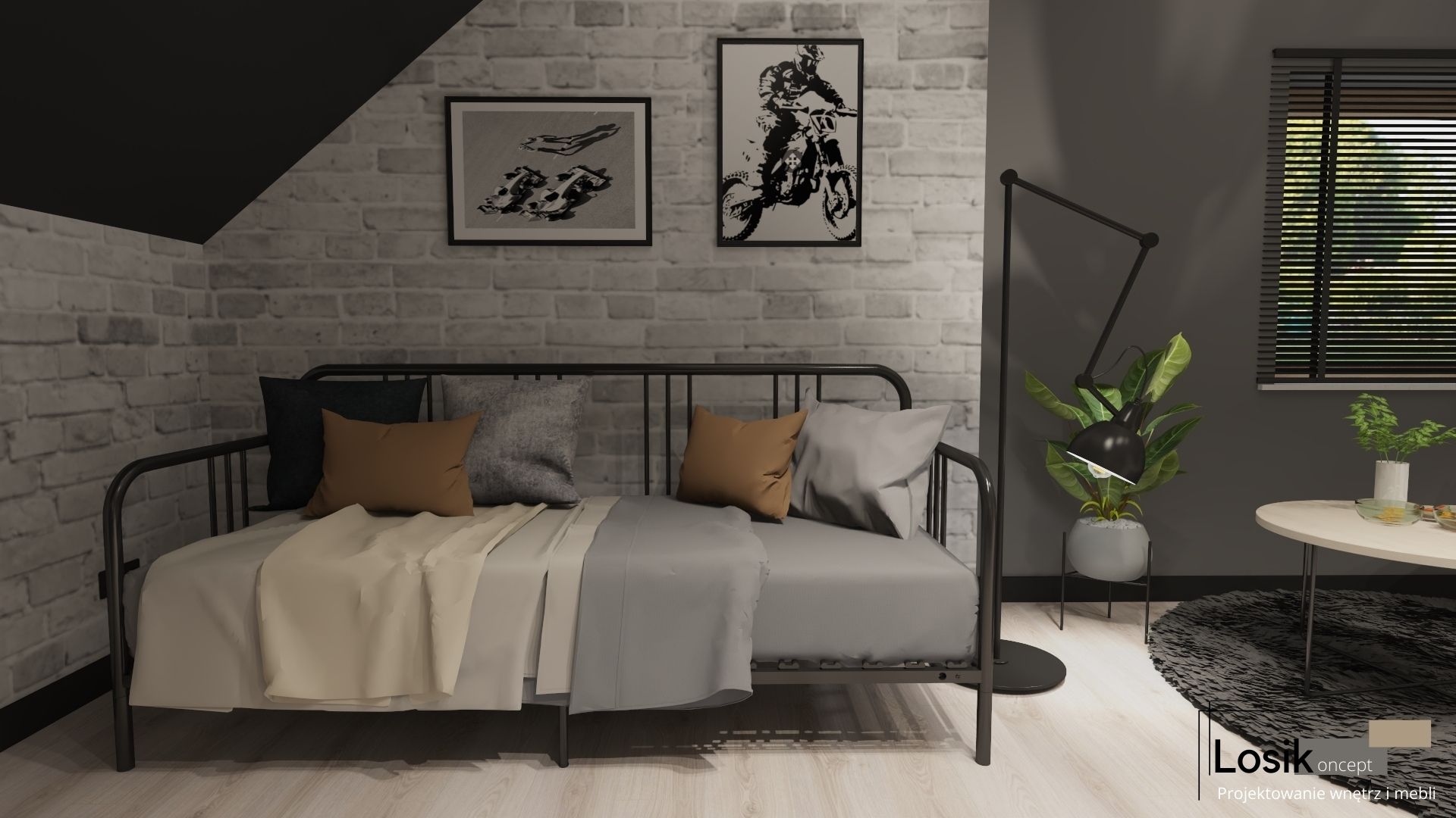 Projekt pokoju młodzieżowego (Stuchowo)